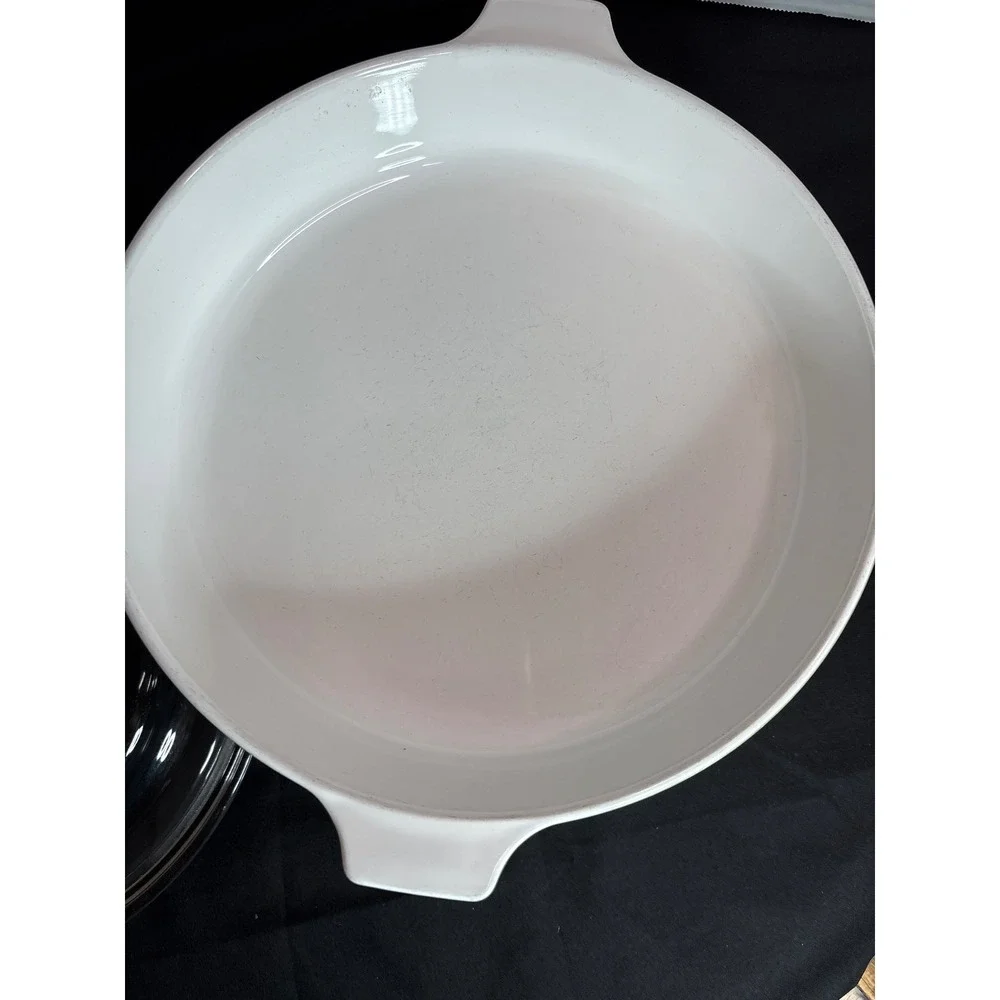 Vintage Corning Ware F-77-B 10 INCH Avocado Green Casserole Dish with Lid USA‎
